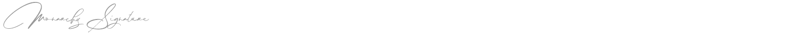 Monarchy Signature font preview